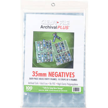 ClearFile Archival Plus Negative Page (100 Pack)