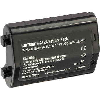 Watson EN-EL18d Lithium-Ion Battery Pack (10.8V, 3500mAh)