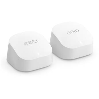 eero 6+ AX3000 Wi-Fi 6 Dual-Band Gigabit 2-Piece Mesh System (White)
