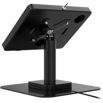 CTA Digital Desk Mount with Integrated 2-Port USB Hub and Security Enclosure (Black)