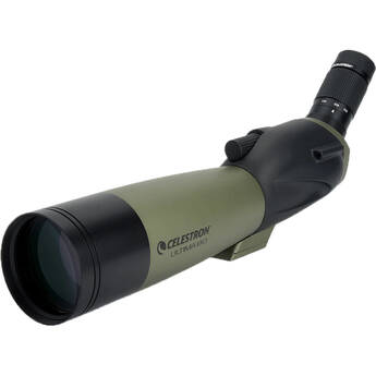 Celestron Ultima 80 20-60x80mm Spotting Scope and Smartphone Adapter Kit (Angled Viewing)