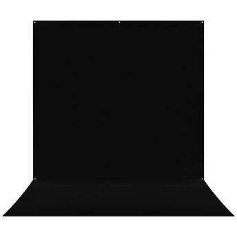 Westcott X-Drop Pro Wrinkle-Resistant Backdrop Sweep (Rich Black, 8 x 13')