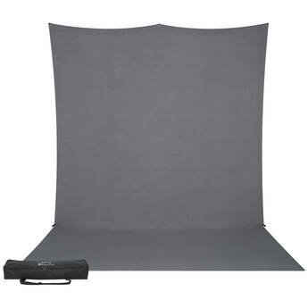 Westcott X-Drop Pro Fabric Backdrop Kit (Neutral Gray, 8 x 13')