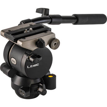 Libec H25 75mm Ball and Flat Base Video Head with Pan Handle (11 lb Payload)