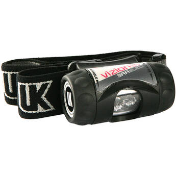 Underwater Kinetics 3AAA Vizion I Intrinsically Safe Headlamp with Woven Headband (Black)