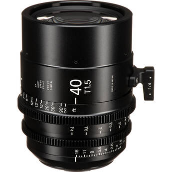 Sigma 40mm T1.5 FF Canon EF Mount High-Speed Prime Lens (Feet)