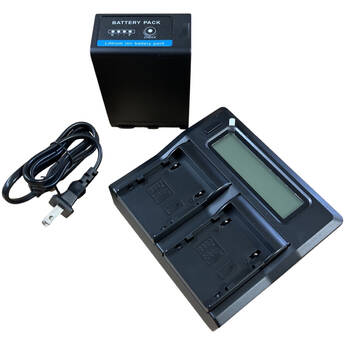 Bescor BP-A60 Battery and Dual-Bay Charger Bundle