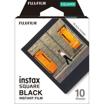 FUJIFILM instax SQUARE Black Instant Film (10 Exposures)