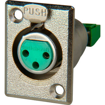 Sescom Switchcraft Female Solderless XLR Chassis Mount Connector