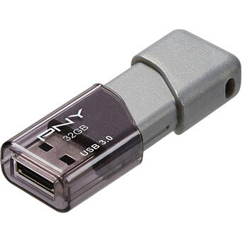 PNY 32GB Turbo Attaché 3 USB 3.0 Flash Drive (5-Pack, Gray)