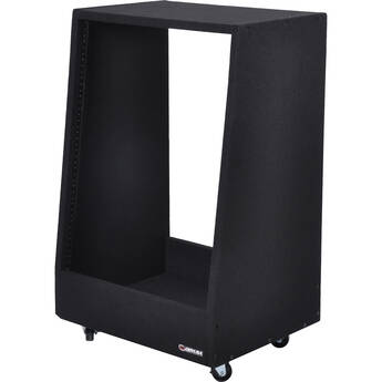 Odyssey Carpeted Pro Studio Rack with Wheels (14 RU)