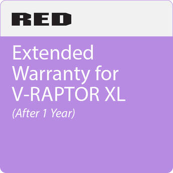 RED DIGITAL CINEMA 1-Year Extended Warranty for V-RAPTOR 8K S35 (During First Year of Camera Purchase)