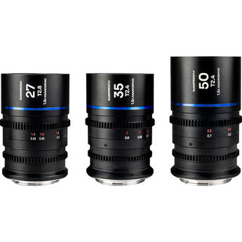 Venus Optics Laowa Nanomorph S35 Anamorphic Prime 3-Lens Bundle (Sony E, Blue Flare)