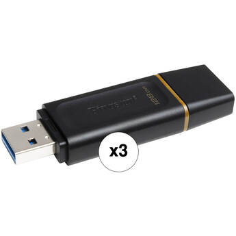 Kingston 128GB DataTraveler Exodia Flash Drive (3-Pack)
