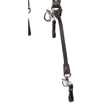 HoldFast Gear Leather Safety Lanyard (Water Buffalo Black)