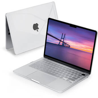 TechProtectus Colorlife Hard-Shell Case for 13" MacBook Air M2 to M5 (Crystal Clear)