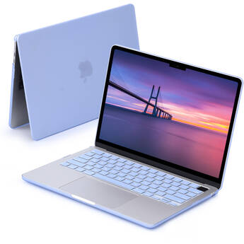 TechProtectus Colorlife Hard-Shell Case for 13" MacBook Air M2 to M5 (Serenity Blue)