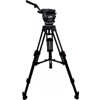 Cartoni Focus 22 Fluid Head with H604 Tripod Legs, Mid-Spreader and 2nd Pan Bar (100mm)