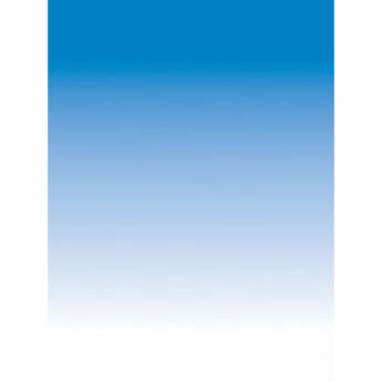 ALZO Graduated Photo Background Paper, Landscape Perspective (Cobalt to White)