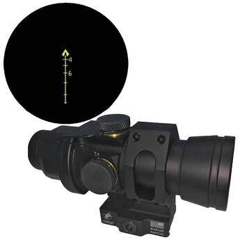 BROWE 4x32 Sport Optic Riflescope (7.62x51mm Green Chevron Reticle, Black)