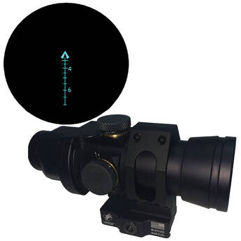 BROWE 4x32 Sport Optic Riflescope (7.62x39mm Blue Chevron Reticle, Black)