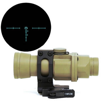BROWE 4x32 Sport Optic Riflescope (5.56mm Blue Horseshoe & Dot Reticle, Flat Dark Earth)