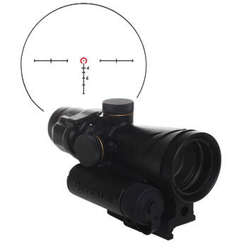 BROWE 4x32 Tactical Optic Riflescope (5.56mm Red Horseshoe & Dot Reticle, Black)