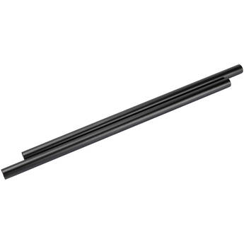 CAMVATE 15mm Aluminum Rod with Anodized 12mm Threaded Ends (Pair 13.78")
