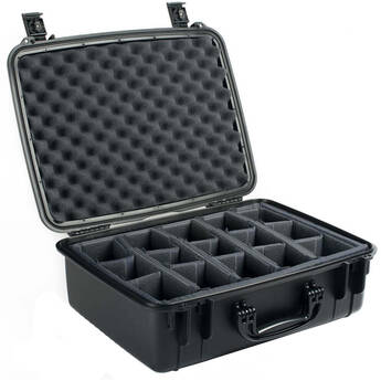 Seahorse 720 Protective Case with Metal Keyed Locks (Dividers, Black)
