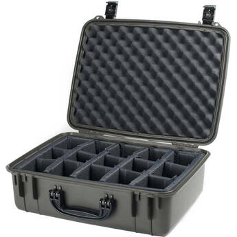 Seahorse 720 Protective Case with Metal Keyed Locks (Dividers, Gun Metal Gray)