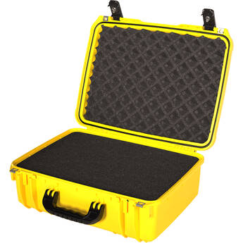 Seahorse 720 Protective Case with Metal Keyed Locks (Foam, Safety Yellow)