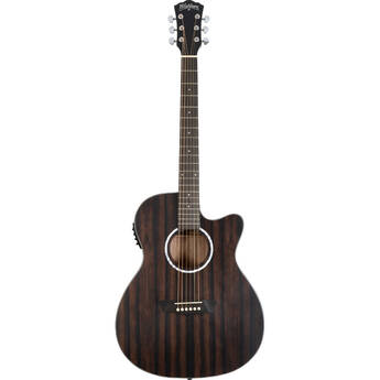 Washburn Deep Forest Grand Auditorium Cutaway Acoustic/Electric Guitar (Striped Ebony)