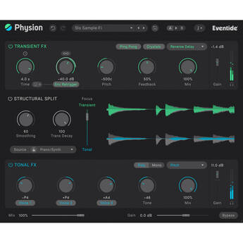 Eventide Physion Mk II Transient/Tonal Multi-Effects Plug-In Software (Download)