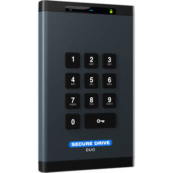 SecureData 2TB SecureDrive DUO USB 3.1 Gen 1 Hardware-Encrypted External SSD
