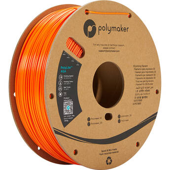 Polymaker 1.75mm PolyLite ASA Filament (1kg, Orange)