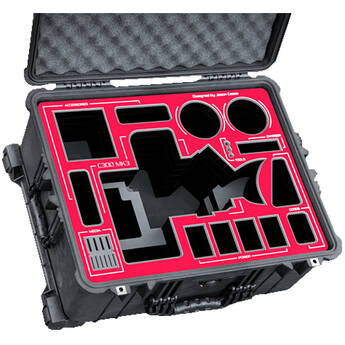 Jason Cases Canon C300 Mark III Case with Red Overlay