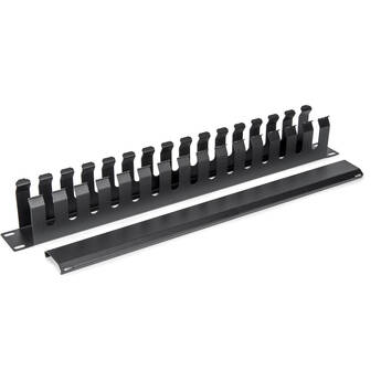 Rocstor Horizontal Rack Server Cabinet Mount Cable Manager (1 RU)
