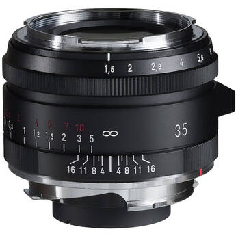 Voigtlander Nokton Vintage Line 35mm f/1.5 Aspherical Type I VM Lens (Matte Black)