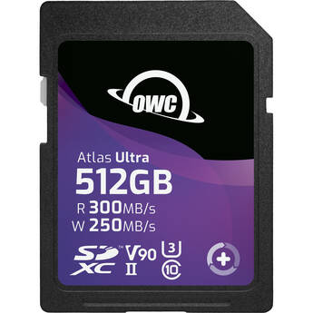 OWC 512GB Atlas Ultra UHS-II SDXC Memory Card