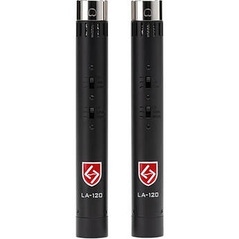 Lauten Audio Black Series LA-120 V2 Small-Diaphragm FET Condenser Microphone (Pair)