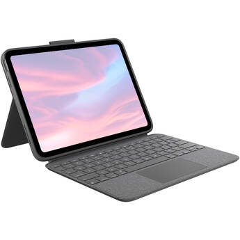 Logitech Combo Touch Backlit Keyboard Case for Apple 11" iPad A16 & 10.9" iPad 10th Gen (Oxford Gray)