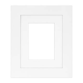 MCS Framatic Metro Frame with 8 x 10" Glass and 5 x 7" Mat (White)