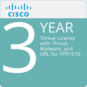 Cisco 3-Year Threat License with Threat, Malware, and URL for FPR1010