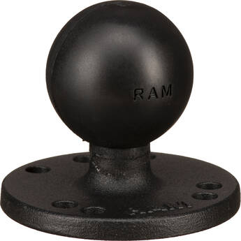 RAM Mounts 2.5" Round Base with AMPS Hole Pattern and 1.5" Ball