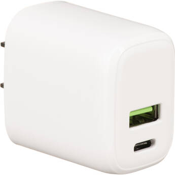 ChargeWorx Dual USB-A & USB-C Wall Charger with Cable