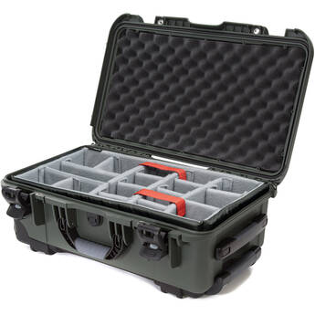 Nanuk 935 Wheeled Hard Case with Padded Dividers (Olive, 28.5L)
