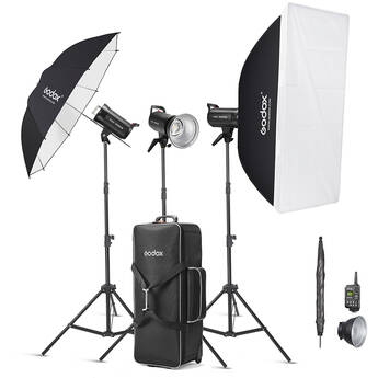 Godox SK300II-V Studio Flash Monolight (3-Light Kit)