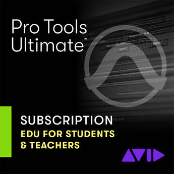 Avid Pro Tools Ultimate 1-Year Subscription NEW Audio and Music Creation Software (Education Student/Teacher, Download)