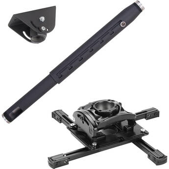 Chief RPA Elite Universal Projector Mount Kit with 2-3' Adjustable Extension and Angled Ceiling Plate (Black)