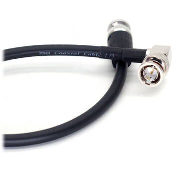 DigitalFoto Solution Limited Canare AR2 12G-SDI Straight to Right-Angle Video Cable (Black, 1.6')